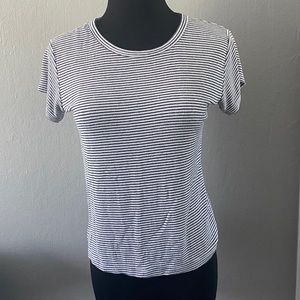 Brandy Melville black and white striped shirt